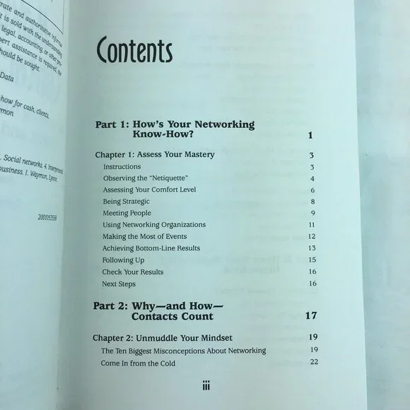 Business Networking Book 2002 Learn How to Make Connections Anne Baber u - Picture 10 of 10